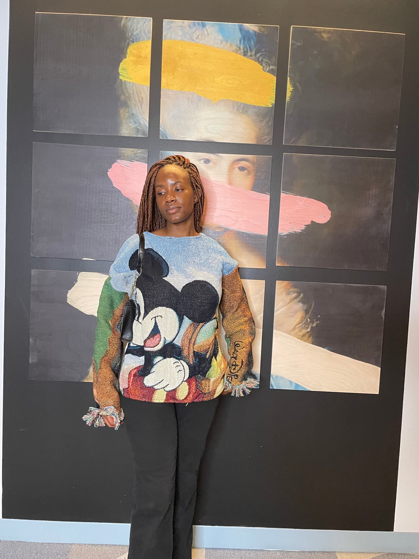 Custom 1-of-1 Mickey Mouse Tapestry Sweater