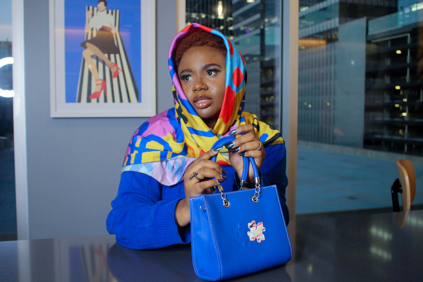 The Missing Piece Bag - Blue